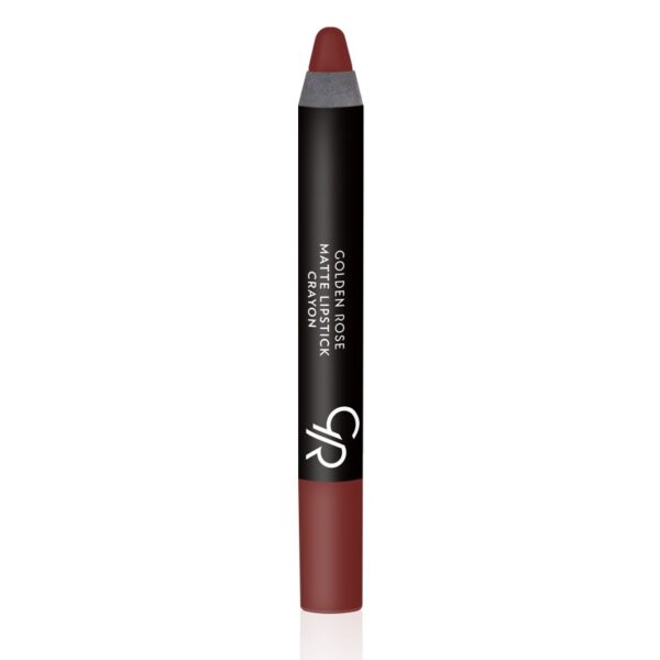 Matte Crayon Lipstick - Matowa pomadka do ust w kredce - Golden Rose - #8b4d4b