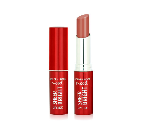 Sheer Bright Lipstick - Połyskująca pomadka do ust Mood Sheer - Golden Rose