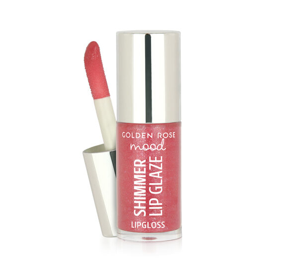 Shimmer Lip Glaze Lipgloss – Błyszczyk z drobinkami do ust Mood Shimmer Lip Glaze - Golden Rose