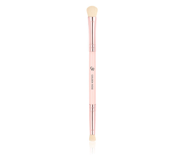 Duo Eyeshadow Brush - Dwustronny pędzel do cieni do powiek - Golden Rose
