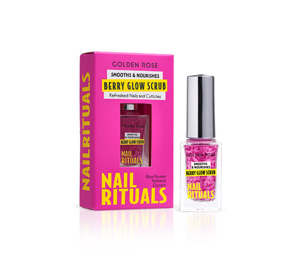 Nail Rituals Berry Glow Scrub - Peeling do skórek i paznokci Berry Glow - Golden Rose